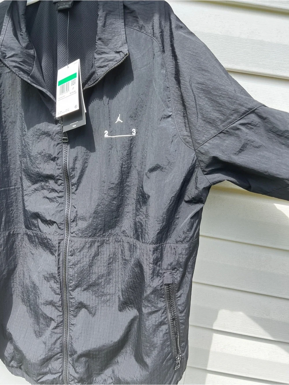 NEW Air Jordan size XL Mens Engineered Windbreaker Black Jacket
